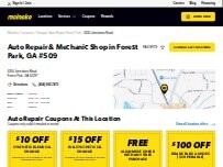 Website Screenshot Meineke Car Care Center