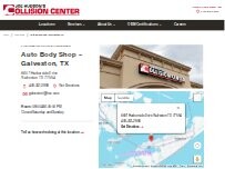 Website Screenshot Joe Hudson's Collision Center