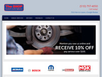 The Shop Quality Automotive Service website screenshot