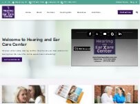 Website Screenshot Hearing & Ear Care Center LLC