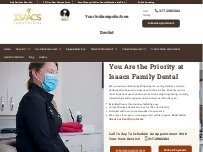 Website Screenshot Isaacs Family Dental