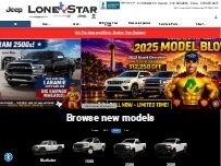 Website Screenshot Lone Star Chrysler Dodge Jeep RAM