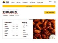 Website Screenshot Buffalo Wild Wings