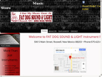 Fat Dog Sound and Light website screenshot