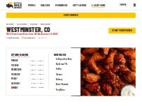 Website Screenshot Buffalo Wild Wings