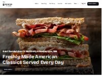 Website Screenshot The Sandwich Company