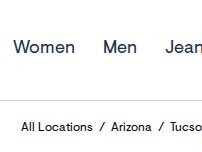Website Screenshot Aéropostale