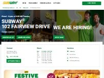 Website Screenshot Subway