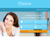 Cosmetic & Family Dentistry of West Michigan website screenshot