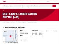 Website Screenshot Avis Car Rental