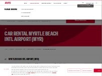 Website Screenshot Avis Car Rental