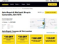 Website Screenshot Meineke Car Care Center