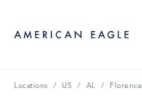 Website Screenshot American Eagle