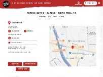 Website Screenshot Famous Dave's Bar-B-Que