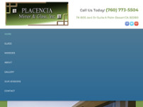 Screenshot for http://www.placenciamirrorandglass.com
