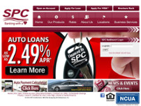 SPC Credit Union website screenshot