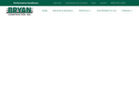 Bryan Construction website screenshot