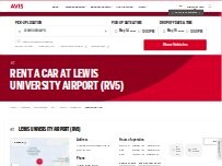 Website Screenshot Avis Car Rental
