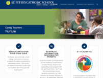 St Peter's Catholic Church website screenshot