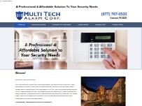 Website Screenshot Multi Tech Alarm Corp