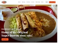 Website Screenshot El Faro Méxican Foods