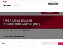Website Screenshot Avis Car Rental