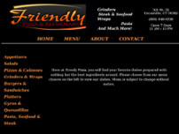 Friendly Pizza & Restaurant website screenshot