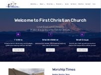 Website Screenshot First Christian Church
