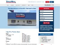Website Screenshot TitleMax Title Secured Loans
