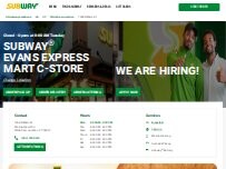 Website Screenshot Subway
