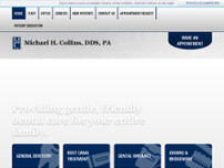 Screenshot for http://www.michaelcollinsdds.com