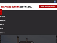 Sheppard Roofing Service, Inc. website screenshot
