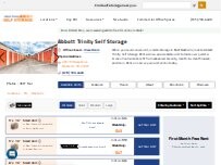 Website Screenshot Abbott Self Storage Trinity