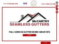 Website McCarthy Seamless Gutters