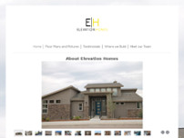 Elevation homes website screenshot