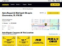 Website Screenshot Meineke Car Care Center