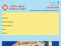 Screenshot for https://www.75thstreeturgentcare.com/