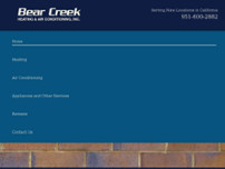 Screenshot for http://bearcreekheatingandair.com