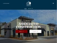 Website Screenshot Associated Construction
