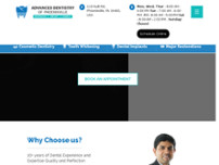Advanced Dentistry of Phoenixville website screenshot