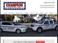 Screenshot for www.championtermiteandpestcontrol.com