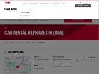 Website Screenshot Avis Car Rental