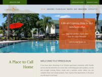 Cypress Run Apartments website screenshot