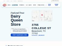Website Screenshot Dairy Queen