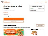 Website Screenshot Little Caesars Pizza