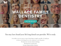 Wallace Family Dentistry website screenshot