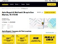 Website Screenshot Meineke Car Care Center