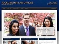 Pocklington Law Offices website screenshot