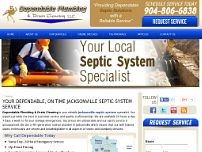 Screenshot for www.dependableseptic.biz
