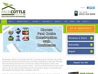Paul Cottle Construction website screenshot